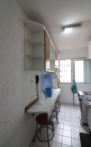 Apartamento à venda com 55m², 2 quartos e 1 vagaCozinha e Área de Serviço