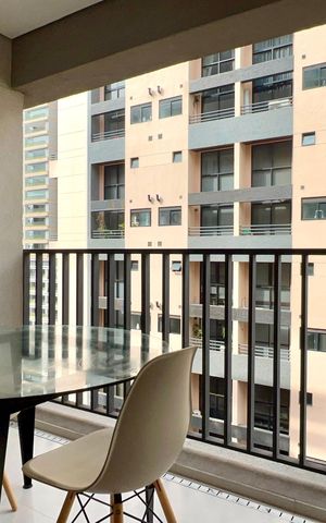 Studio para alugar com 34m², 1 quarto e sem vaga Studio para alugar com 34m², 1 quarto e sem vagaVaranda