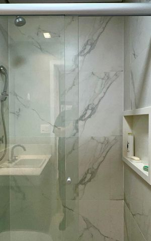 Studio para alugar com 34m², 1 quarto e sem vaga Studio para alugar com 34m², 1 quarto e sem vagaBanheiro