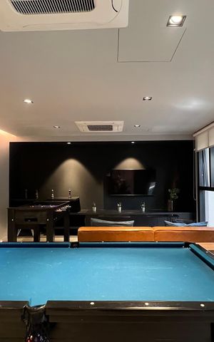 Studio para alugar com 34m², 1 quarto e sem vaga Studio para alugar com 34m², 1 quarto e sem vagaSala de Jogos