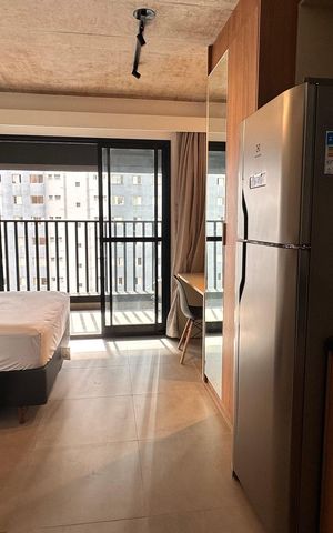 Studio para alugar com 24m², 1 quarto e sem vaga