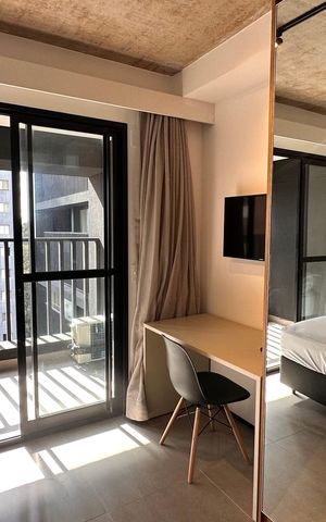 Studio para alugar com 24m², 1 quarto e sem vaga