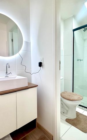Apartamento para alugar com 47m², 2 quartos e 1 vaga Apartamento para alugar com 47m², 2 quartos e 1 vagaBanheiro