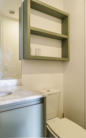 Apartamento para alugar com 28m², 1 quarto e sem vaga Apartamento para alugar com 28m², 1 quarto e sem vagaBanheiro da Suíte