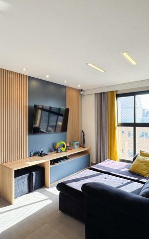 Apartamento à venda com 127m², 3 quartos e 2 vagas Apartamento à venda com 127m², 3 quartos e 2 vagasSala