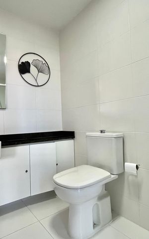 Studio para alugar com 26m², 1 quarto e 1 vaga Studio para alugar com 26m², 1 quarto e 1 vagaBanheiro