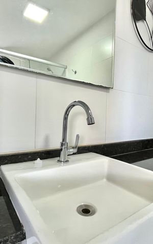 Studio para alugar com 26m², 1 quarto e 1 vaga Studio para alugar com 26m², 1 quarto e 1 vagaBanheiro