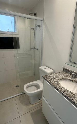 Apartamento para alugar com 62m², 2 quartos e 1 vaga Apartamento para alugar com 62m², 2 quartos e 1 vagaBanheiro da Suíte