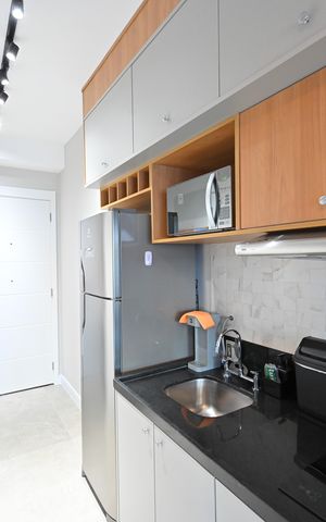 Studio à venda com 32m², 1 quarto e sem vagaCozinha