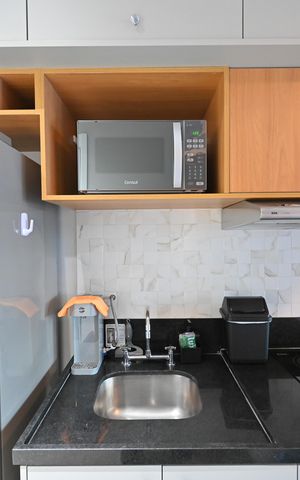 Studio à venda com 32m², 1 quarto e sem vagaCozinha