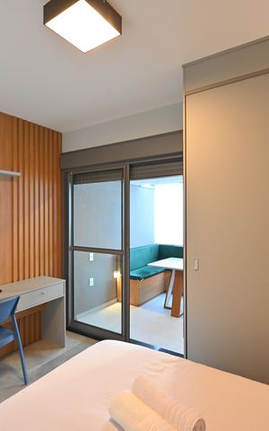 Studio à venda com 32m², 1 quarto e sem vagaSala/Quarto