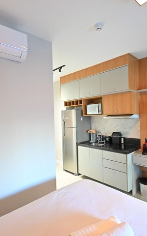 Studio à venda com 32m², 1 quarto e sem vagaSala/Quarto