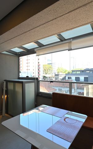 Studio para alugar com 32m², 1 quarto e sem vagaVaranda