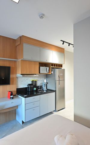 Studio para alugar com 32m², 1 quarto e sem vagaSala/Quarto