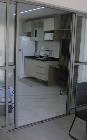 Studio à venda com 39m², 1 quarto e 1 vagaVaranda gourmet