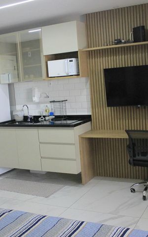 Studio à venda com 39m², 1 quarto e 1 vagaCozinha