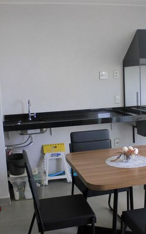 Studio à venda com 39m², 1 quarto e 1 vagaVaranda gourmet