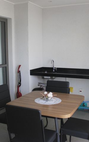 Studio à venda com 39m², 1 quarto e 1 vagaVaranda gourmetVaranda gourmet