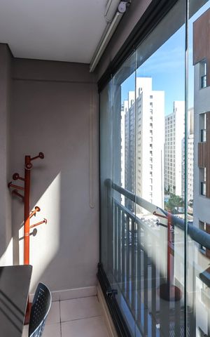 Studio à venda com 21m², 1 quarto e sem vagaVaranda