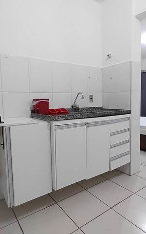 Studio para alugar com 20m², 1 quarto e 1 vaga Studio para alugar com 20m², 1 quarto e 1 vagaCozinha