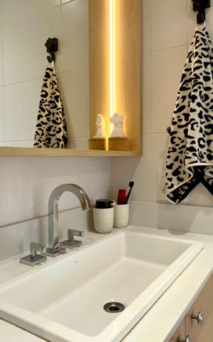 Apartamento à venda com 47m², 1 quarto e 1 vaga Apartamento à venda com 47m², 1 quarto e 1 vagaBanheiro da Suíte