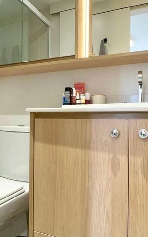Apartamento à venda com 47m², 1 quarto e 1 vaga Apartamento à venda com 47m², 1 quarto e 1 vagaBanheiro da Suíte