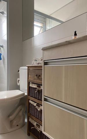 Apartamento à venda com 64m², 2 quartos e 1 vagaBanheiro da Suíte