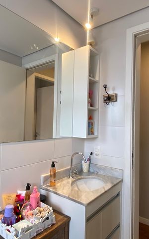 Apartamento à venda com 64m², 2 quartos e 1 vagaBanheiro 1