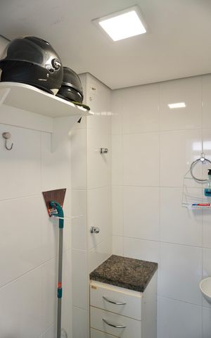 Apartamento à venda com 102m², 3 quartos e 2 vagasBanheiro de serviço