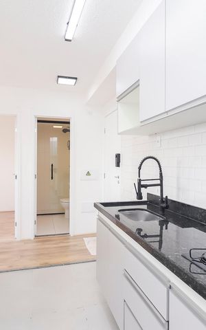 Apartamento para alugar com 36m², 2 quartos e sem vagaCozinha e Área de Serviço