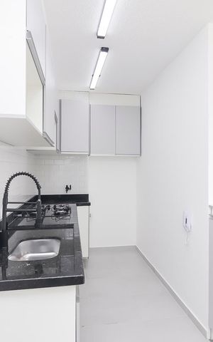 Apartamento para alugar com 36m², 2 quartos e sem vagaCozinha e Área de Serviço