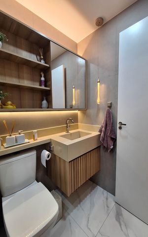 Apartamento à venda com 65m², 2 quartos e 1 vaga Apartamento à venda com 65m², 2 quartos e 1 vagaBanheiro