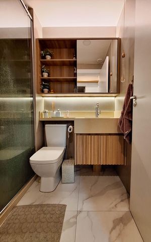 Apartamento à venda com 65m², 2 quartos e 1 vaga Apartamento à venda com 65m², 2 quartos e 1 vagaBanheiro