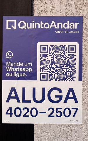 Studio para alugar com 18m², 1 quarto e sem vaga Studio para alugar com 18m², 1 quarto e sem vagaFachada + placa YGVO-1883