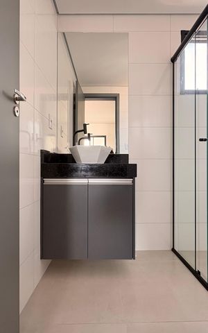 Studio para alugar com 18m², 1 quarto e sem vaga Studio para alugar com 18m², 1 quarto e sem vagaBanheiro