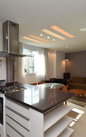 Apartamento à venda com 57m², 1 quarto e 1 vagaSala/Cozinha