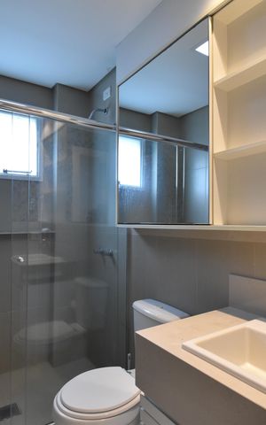 Apartamento à venda com 57m², 1 quarto e 1 vagaBanheiro