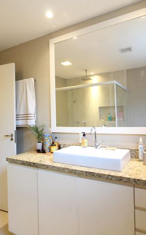 Apartamento à venda com 68m², 1 quarto e 1 vagaBanheiro