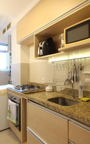 Apartamento à venda com 68m², 1 quarto e 1 vagaCozinha