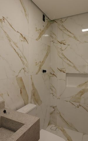 Casa à venda com 125m², 3 quartos e 2 vagasBanheiro da Suíte