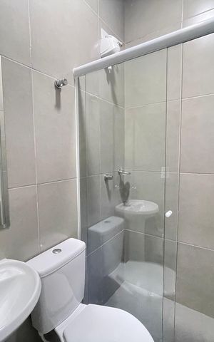 Studio para alugar com 30m², 1 quarto e sem vaga Studio para alugar com 30m², 1 quarto e sem vagaBanheiro
