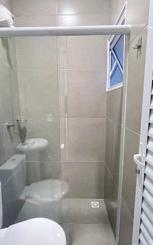 Studio para alugar com 30m², 1 quarto e sem vaga Studio para alugar com 30m², 1 quarto e sem vagaBanheiro