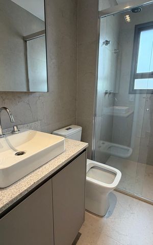 Apartamento para alugar com 81m², 3 quartos e 1 vaga Apartamento para alugar com 81m², 3 quartos e 1 vagaBanheiro 1