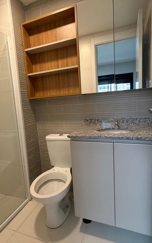 Apartamento para alugar com 38m², 1 quarto e 1 vaga Apartamento para alugar com 38m², 1 quarto e 1 vagaBanheiro