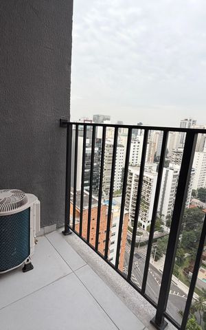 Apartamento para alugar com 38m², 1 quarto e 1 vaga Apartamento para alugar com 38m², 1 quarto e 1 vagaVaranda