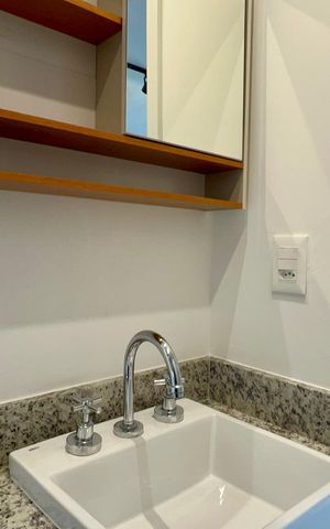 Studio para alugar com 26m², 1 quarto e sem vaga Studio para alugar com 26m², 1 quarto e sem vagaBanheiro