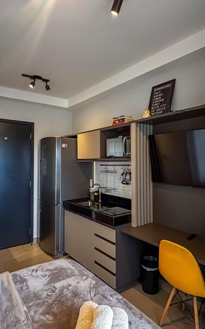 Studio à venda com 18m², 1 quarto e sem vaga
