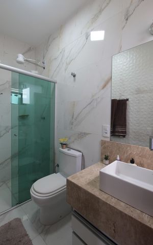 Apartamento à venda com 146m², 3 quartos e 4 vagasBanheiro da Suite
