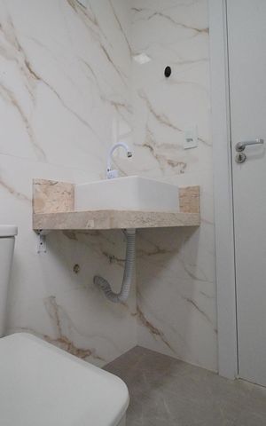 Casa para alugar com 120m², 2 quartos e 2 vagasBanheiro da Suíte 2