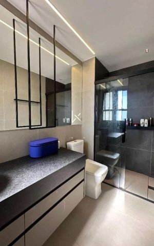 Apartamento à venda com 98m², 2 quartos e 2 vagas Apartamento à venda com 98m², 2 quartos e 2 vagasBanheiro da Suíte